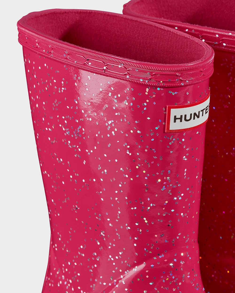 Hunter Yağmur Çizmesi Çocuk Pembe - Original First Giant Glitter - Türkiye RJ8713642